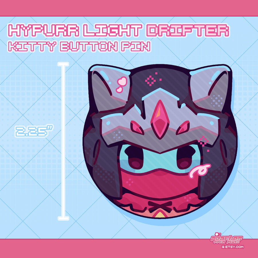 Drifter Kitty Button [Hyper Light Drifter]