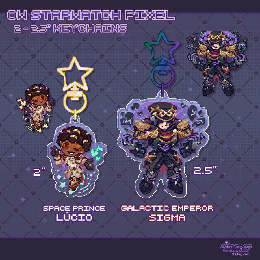 Starwatch Pixel Keychains [Overwatch]