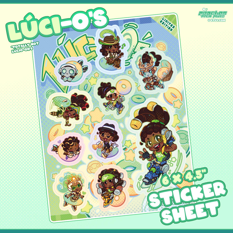 Lúcio-Oh&#39;s Sticker Sheet [Overwatch]