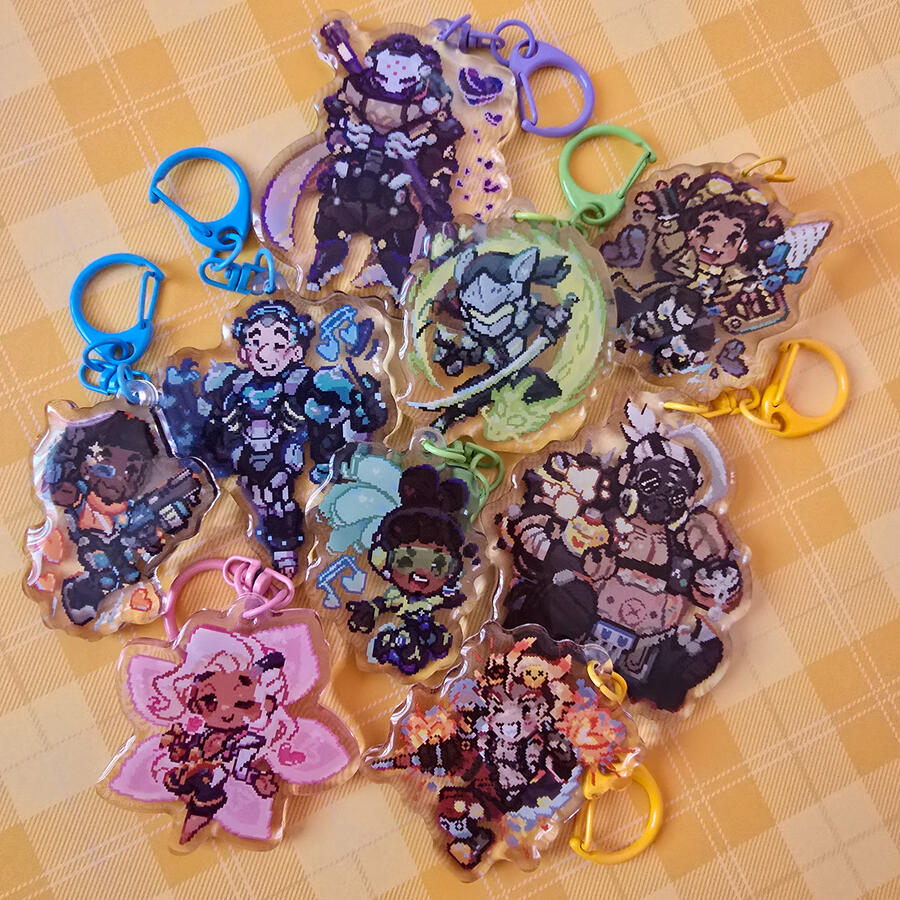 Hero Pixel Keychains [Overwatch]